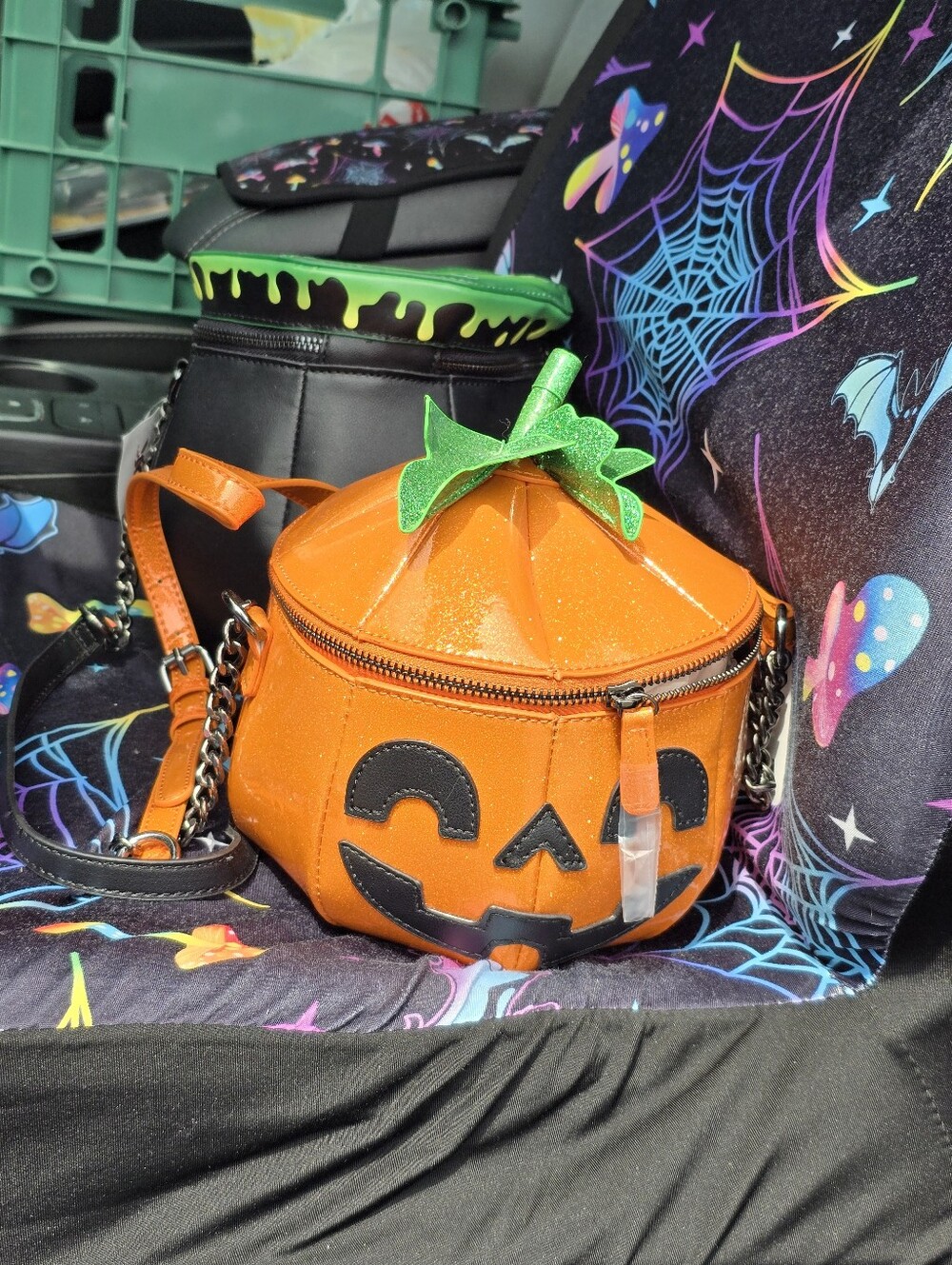 Halloween Pumpkin Crossbody Handbag Mad Engine Purse Jack TikTok Viral